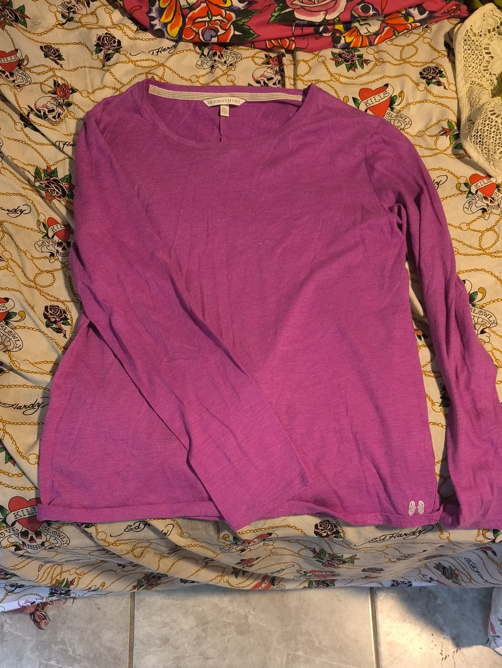 Victoria's Secret Purple Long Sleeve Tee